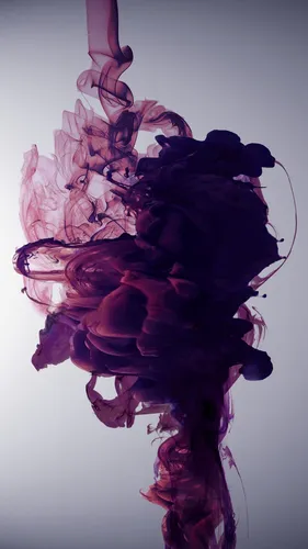 Цветной Дым Обои на телефон розово-фиолетовый цветок