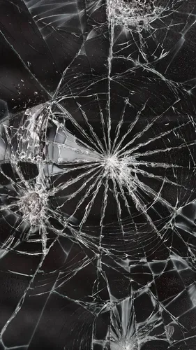 3D Разбитый Экран Обои на телефон крупный план кактуса