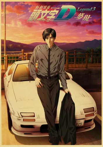 Нанаэ Хроно, Initial D Обои на телефон мужчина, стоящий рядом с автомобилем