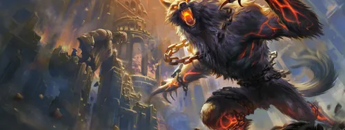 Powerwolf Обои на телефон видеоигра с драконом, атакующим здание