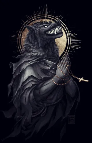 Powerwolf Обои на телефон черно-белый рисунок динозавра с короной и мечом