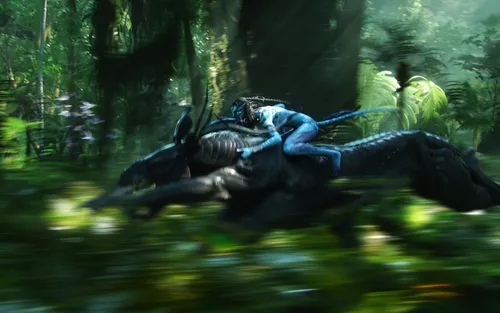 Аватар Обои на телефон человек, катающийся на динозавре в лесу