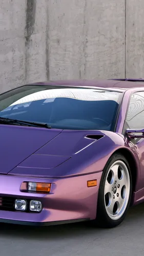 Автомобили Обои на телефон припаркованный фиолетовый автомобиль