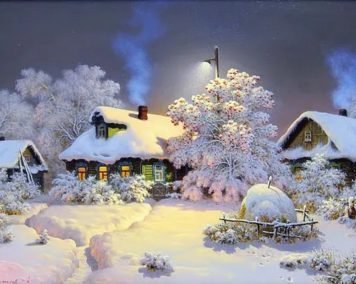 Зимние Пейзажи Обои на телефон дом, покрытый снегом