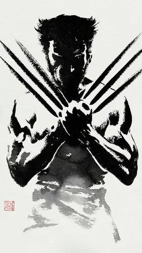 Логотип Марвел Обои на телефон черно-белое изображение мужского лица
