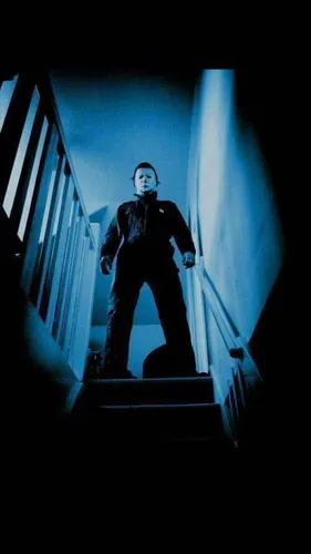 Дик Уорлок, Майкл Майерс Обои на телефон мужчина, стоящий на лестнице