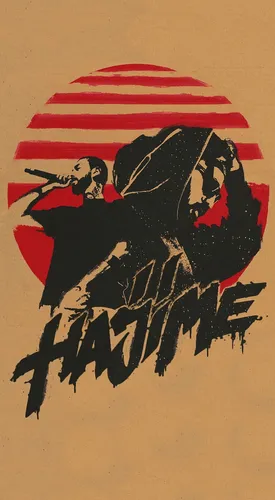Мияги Эндшпиль Обои на телефон рисунок человека с флагом