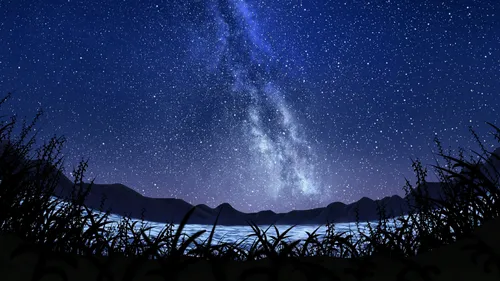 Млечный Путь Обои на телефон звездное ночное небо над озером