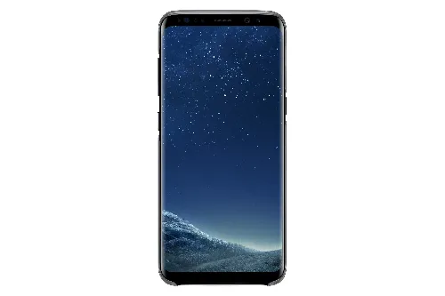 Samsung Galaxy S8 Обои на телефон черный смартфон с синим экраном