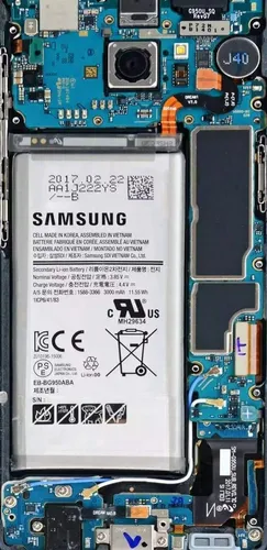 Samsung Galaxy S8 Обои на телефон крупный план компьютерного чипа