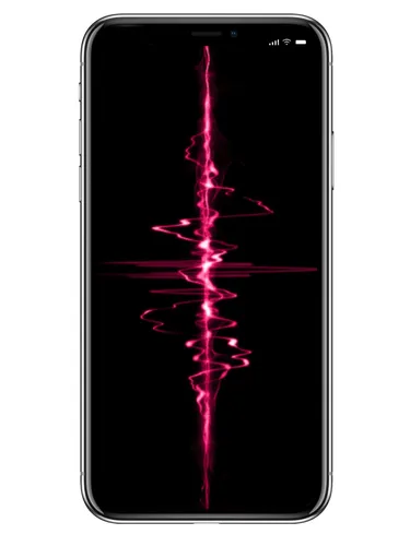 Айфон 5 Обои на телефон черное прямоугольное устройство с красной линией на экране