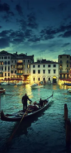 Венеция Обои на телефон группа людей на лодке в водоеме