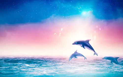 Дельфины Обои на телефон HD