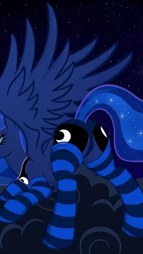 Май Литл Пони Обои на телефон карикатура синего осьминога