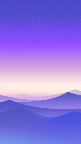 Мейзу Обои на телефон горный хребет с фиолетовым небом