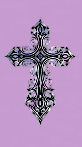Православный Крест Обои на телефон металлический крест с рисунком