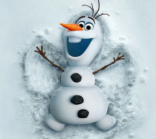 Снеговик Олаф Обои на телефон снеговик с усами