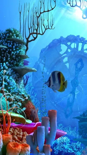 Подводный Мир Обои на телефон рыба в аквариуме