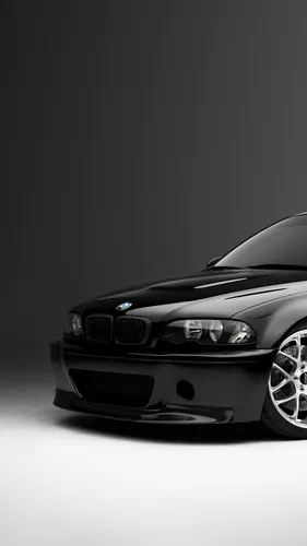 Bmw E46 Обои на телефон черный спортивный автомобиль