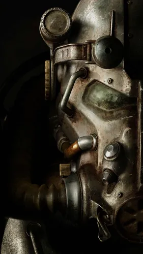 Fallout 4 Обои на телефон металлический предмет с лицом