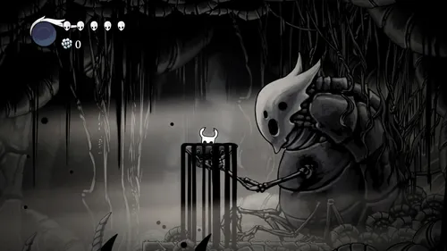 Hollow Knight Обои на телефон скелет с лампочкой