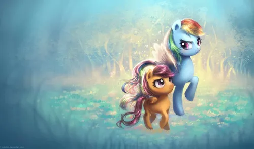 My Little Pony Обои на телефон мультфильм о единороге и девушке в воде