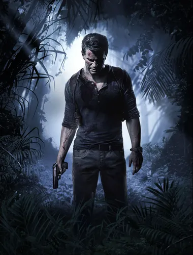 Uncharted 4 Обои на телефон мужчина, стоящий в лесу
