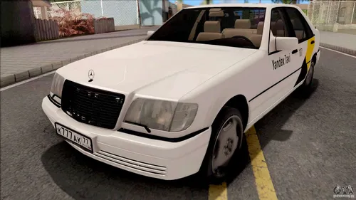 W140 Обои на телефон белый автомобиль, припаркованный на парковке