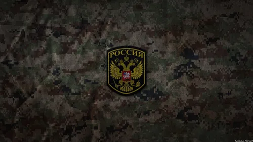 Армия России Обои на телефон логотип на стене