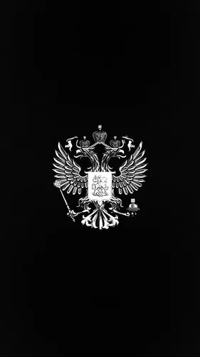 Армия России Обои на телефон черно-белое изображение черепа с крестом на нем