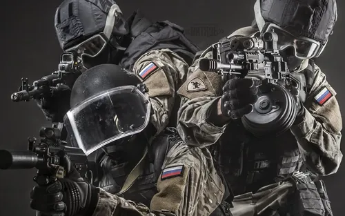 Армия России Обои на телефон группа людей в военной экипировке
