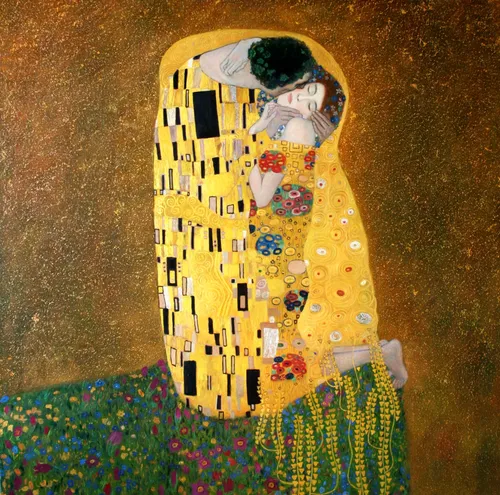 Густав Климт Поцелуй Обои на телефон детская игрушка на ковре