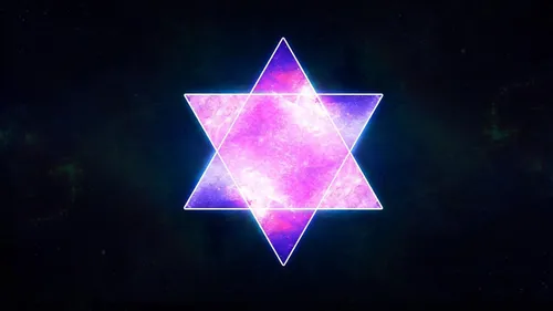 Звезда Давида Обои на телефон розово-фиолетовый логотип