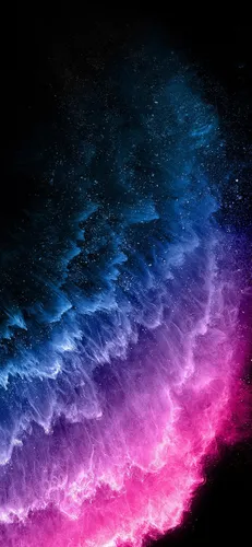 Крутые Айфон Обои на телефон сине-фиолетовая волна