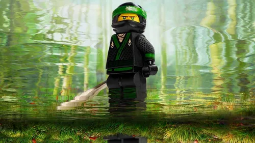 Лего Обои на телефон человек в одежде, держащий пистолет в водоеме