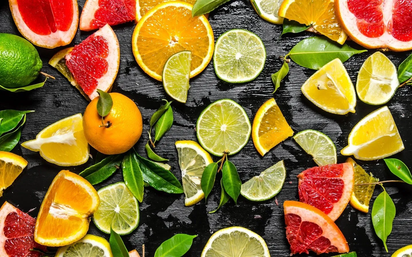 Обои с лимонами
