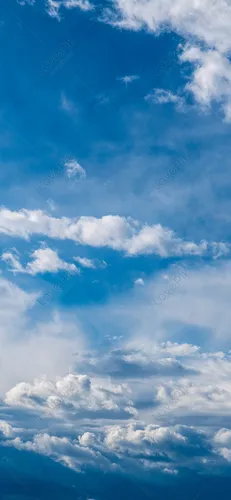Белые Обои на телефон голубое небо с облаками