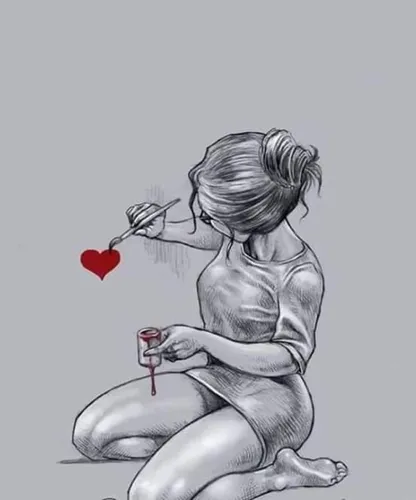 Со Смыслом Картинки рисунок человека, держащего розу