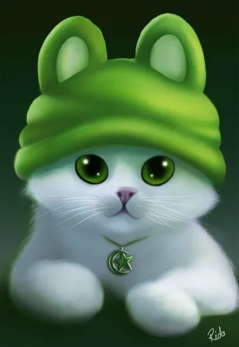 На Аватарку Картинки кот в зеленой шляпе