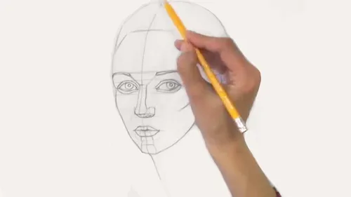 Для Рисования Картинки рука рисует лицо