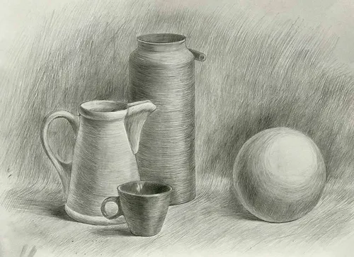 Для Рисования Картинки ваза и кувшин на столе