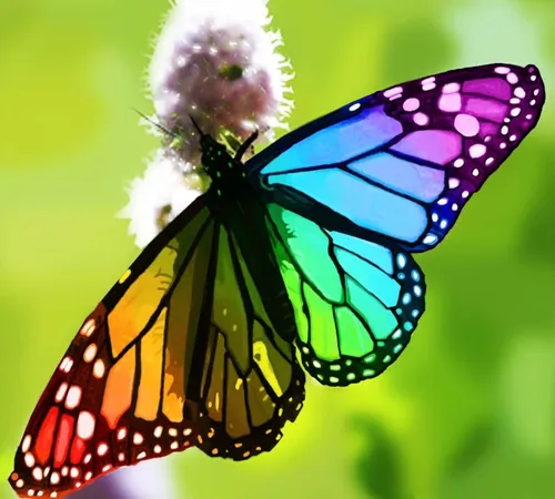Бабочки Картинки бабочка с цветком