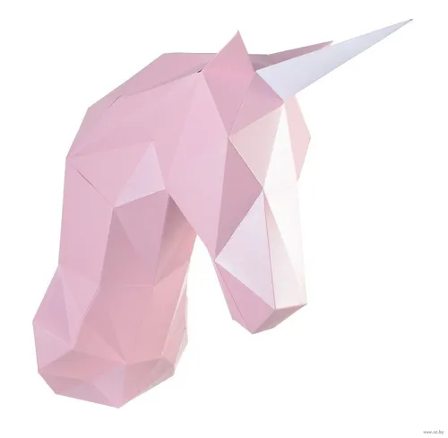 Единорог Картинки розовая птица оригами