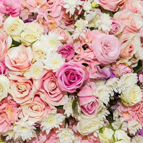 С Цветами Картинки большая группа розовых и белых цветов