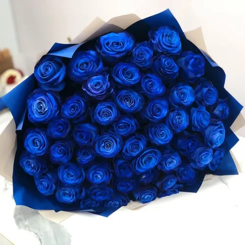 Розы Картинки коробка синих роз