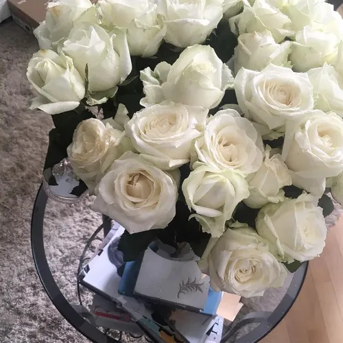 Розы Картинки букет белых роз