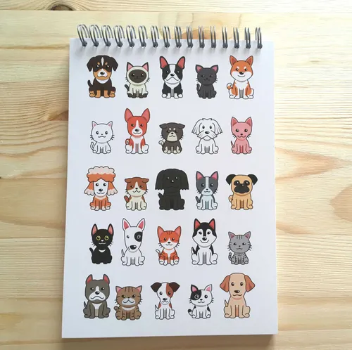 Скетчбук Для Срисовки Картинки сумка с мультяшными животными
