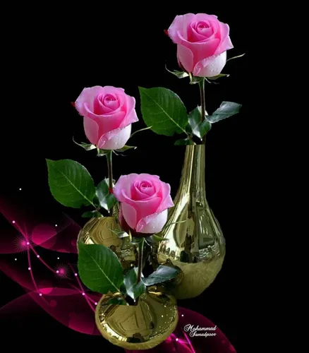 Добрый Вечер Красивые Картинки ваза с розовыми розами