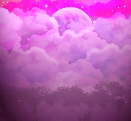 Для Аватарки Картинки розовое и фиолетовое небо с облаками