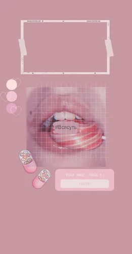 Розовые Обои на телефон графический пользовательский интерфейс